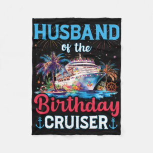 Man van de verjaardag Cruiser Funny Cruise Geboort Fleece Deken