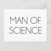 Man van de wetenschap briefkaart (Voorkant)