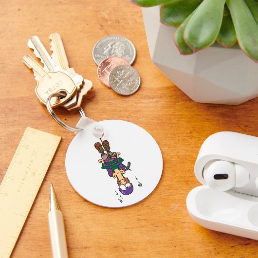 Man van een helling sleutelhanger