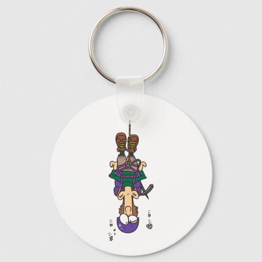 Man van een helling sleutelhanger (Achterkant)