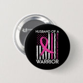 Man van een krijger Borstkanker Bewustzijnsonderst Ronde Button 5,7 Cm (Voorkant /achterkant)