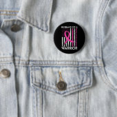 Man van een krijger Borstkanker Bewustzijnsonderst Ronde Button 5,7 Cm (In situ)