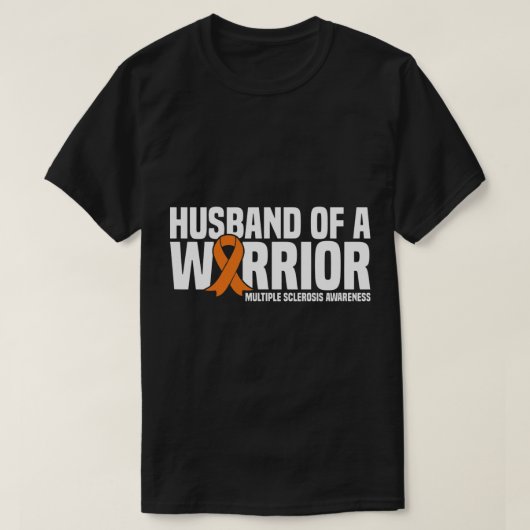 Man van een krijger MS Multiple Sclerosis Awarene T-shirt (Design voorkant)