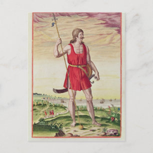 Man van een naburige stam naar de Picts Briefkaart