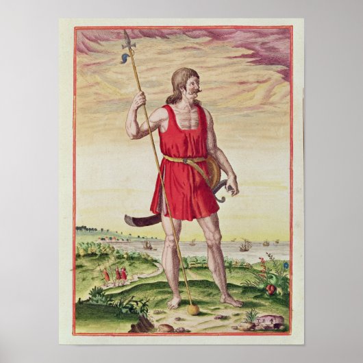 Man van een naburige stam naar de Picts Poster (Voorkant)