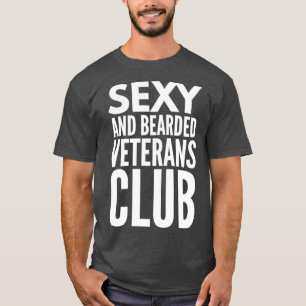 Man van een veteranclub t-shirt