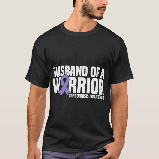 Man van een Warrior Sarcoidosis Awareness T-shirt (Voorkant)