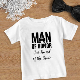 Man van eer, beste vriendin van de bruid kinder shirts