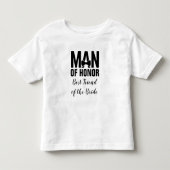 Man van eer, beste vriendin van de bruid kinder shirts (Voorkant)