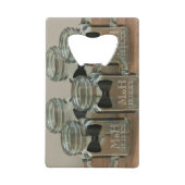 Man van Eer Dank u wel Kaart Bottle Open Creditkaart Flessenopener (Voorkant)