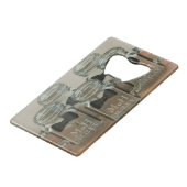 Man van Eer Dank u wel Kaart Bottle Open Creditkaart Flessenopener (Voorkant Gekanteld)