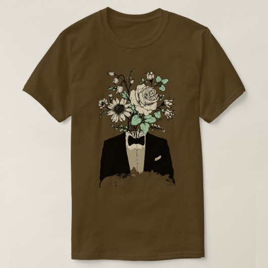 Man van Floral T-shirt (Design voorkant)