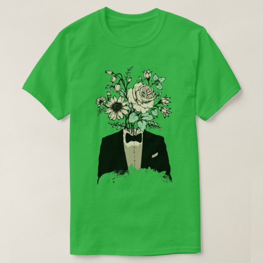 Man van Floral T-shirt (Design voorkant)