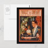 Man van forrest en bedrijf van vele mysteries briefkaart (Voorkant / Achterkant)