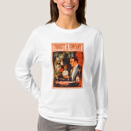 Man van forrest en bedrijf van vele mysteries Magi T-shirt (Voorkant)