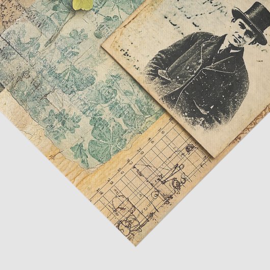 Man van Fortuin Tissuepapier (Detail)