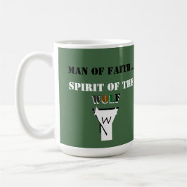 Man van geloof ...Geest van de wolf SHIRT Koffiemok