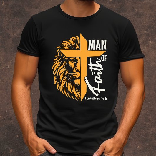 Man van Geloof mannen Christelijk T-shirt