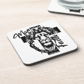 Man van Geloof Onderzetter Set [6 per set] (Linkerzijde)