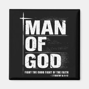 Man Van God Christelijke Vader Bijbelvers Timoteus Magneet