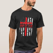 Man van God echtgenoot pa opa Usa Vlag Jezus Chri T-shirt (Voorkant)