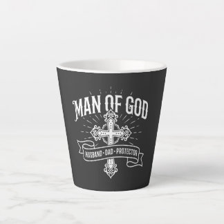 Man Van God Echtgenoot Vader Beschermer T-Shirt Ch Latte Mok