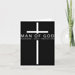 Man Van God Grappige Vaderdag Mannen Echtgenoot Va Kaart