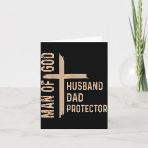 Man Van God Grappige Vaderdag Mannen Echtgenoot Va Kaart
