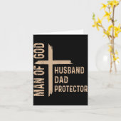 Man Van God Grappige Vaderdag Mannen Echtgenoot Va Kaart (Gele Bloem)