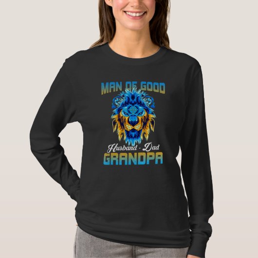 Man van God Husband pa opa T-shirt (Voorkant)