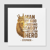 Man van God Lion Crown Design - Man, papa (Voorkant / Achterkant)