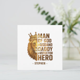 Man van God Lion Crown Design - Man, papa
