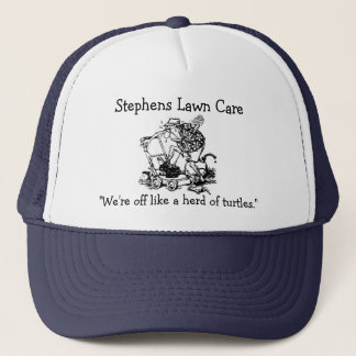man van grasmaaier, Stephens Lawn Care... - Gepers Trucker Pet