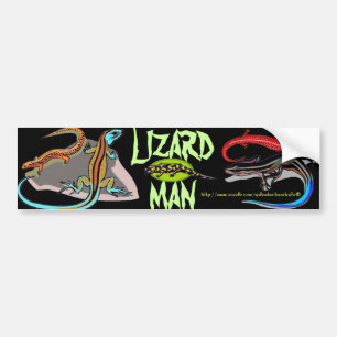 "Man van hagedis" Bumpersticker