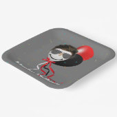 Man van het Birthday-feest op de ballon Papieren Bordje (Gebogen)