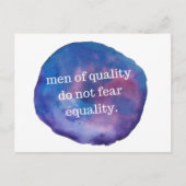 Man van het Briefkaart van de Kwaliteit (Voorkant)