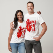 Man van het geloof rood t-shirt (Unisex)