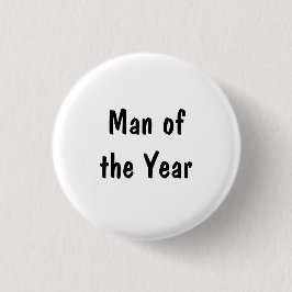 Man van het Jaar Ronde Button 3,2 Cm