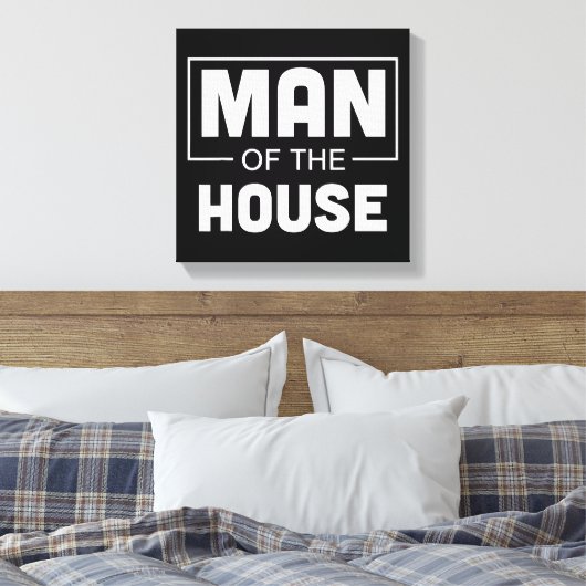 Man van het Parlement Canvas Afdruk (Insitu (Slaapkamer))