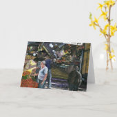 Man van het Wenskaart van de Handel Kaart (Gele Bloem)