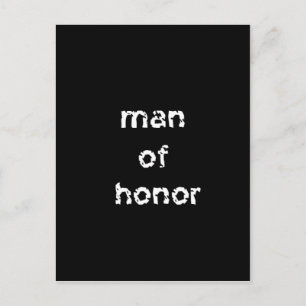 Man van Honor Briefkaart