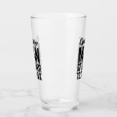 Man van Honor Glass Tumbler voor bruiloft (Links)