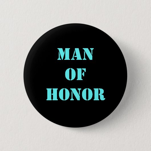 Man van Honor Ronde Button 5,7 Cm (Voorkant)