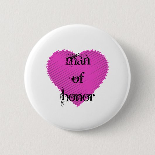 Man van Honor Ronde Button 5,7 Cm (Voorkant)