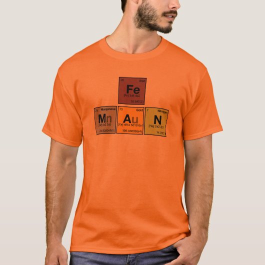 man van ijzer t-shirt (Voorkant)