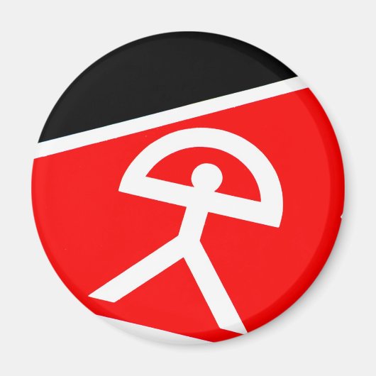 Man van Indalo uit de regio Almería in Spanje Magneet (Voorkant)