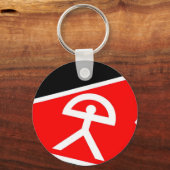 Man van Indalo uit de regio Almería in Spanje Sleutelhanger (Voorkant)