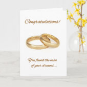 Man van je dromen kaart (Gele Bloem)