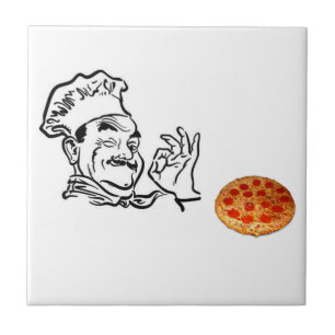 Man van keramische tapijten tegeltje