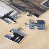 Man van koloniaal Williamsburg op paarden Legpuzzel (Zijkant)